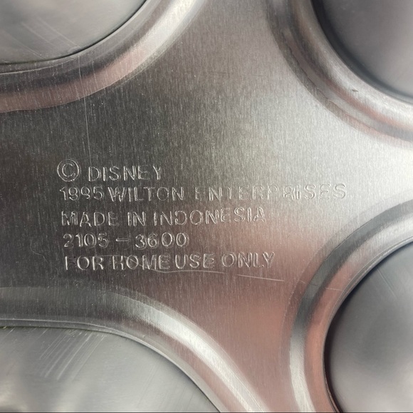 Disney 1995 Wilton Mickey Mouse Head Mini Cake Mold Baking Pan - Picture 5 of 8